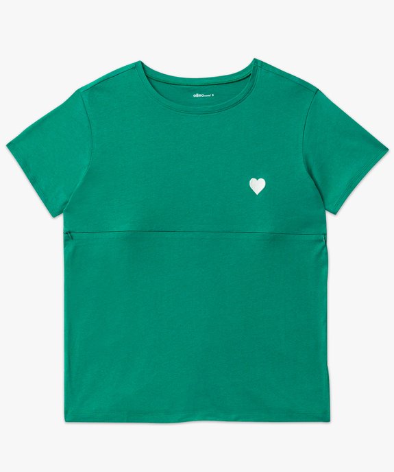 Tee-shirt d’allaitement avec zip femme vue4 - GEMO (MATER) - GEMO
