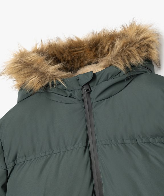 Blouson à capuche doublé fourrure imitation garçon vue2 - GEMO 4G GARCON - GEMO