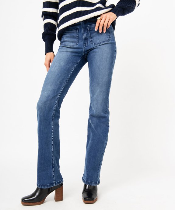 Jean large avec ceinture fantaisie femme - LuluCastagnette vue1 - LULUCASTAGNETTE - GEMO
