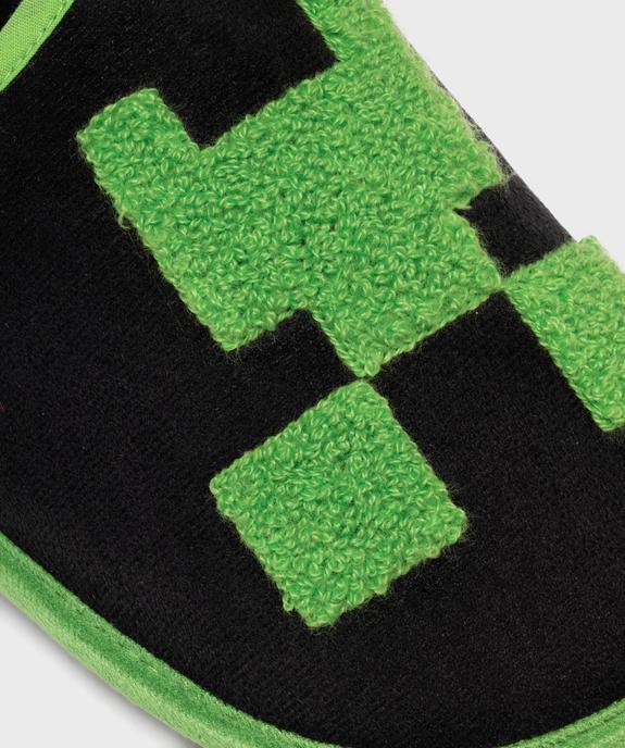 Chaussons mules en velours imprimés garçon - Minecraft vue6 - MINECRAFT - GEMO