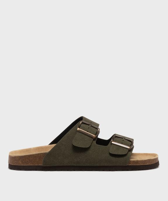 Mules à larges brides avec semelle intérieure cuir homme - Urban Steps vue1 - URBAN STEPS - GEMO