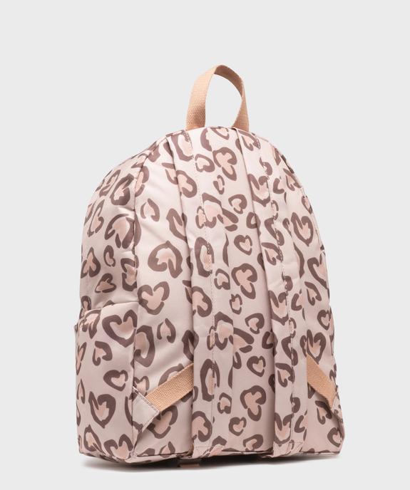 Sac à dos en toile motifs coeurs fille vue2 - GEMO (ACCESS) - GEMO