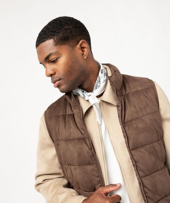 Blouson sans manches toucher peau de pêche homme vue2 - GEMO 4G HOMME - GEMO