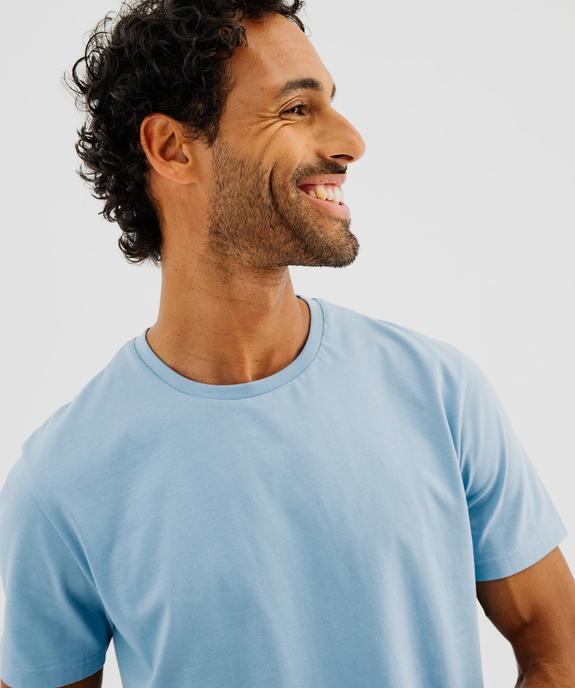 Tee-shirt à manches courtes et col rond homme vue2 - GEMO 4G HOMME - GEMO