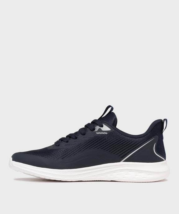 Baskets basses de running ultra légères homme vue3 - 5 MILES - GEMO