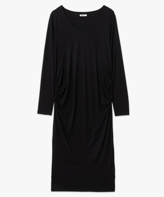 Robe de grossesse en maille extensible à manches longues vue4 - GEMO (MATER) - GEMO
