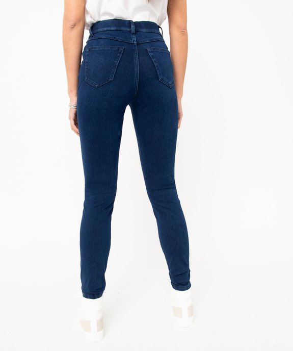 Jegging taille haute délavé femme vue3 - GEMO 4G FEMME - GEMO