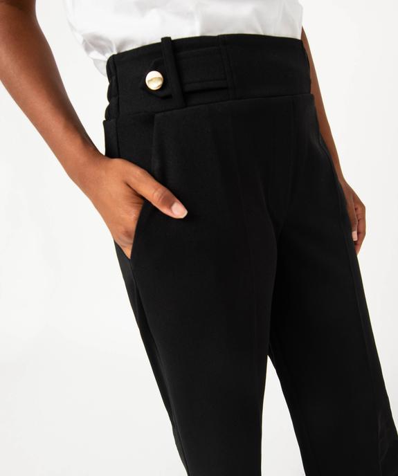 Pantalon 7/8ème à plis en maille fluide femme vue2 - GEMO(FEMME PAP) - GEMO