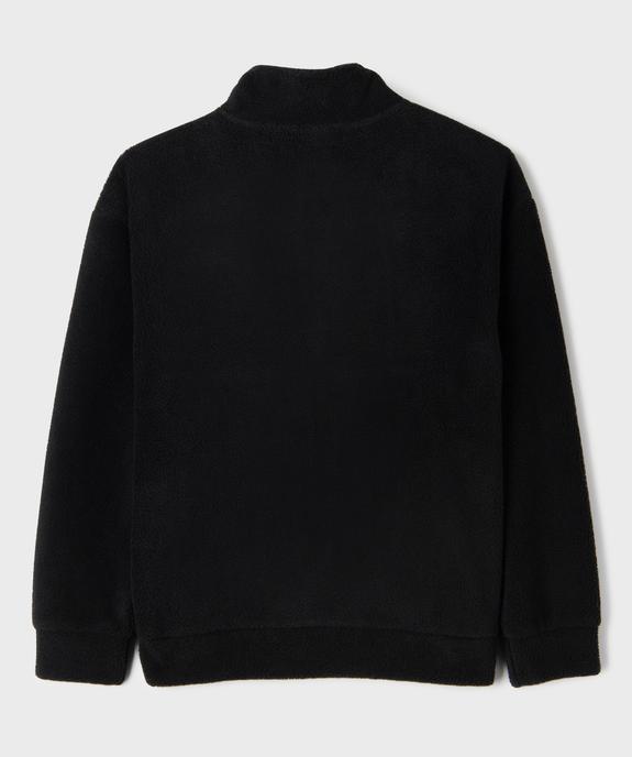 Sweat zippé bi-matières avec col montant garçon vue4 - GEMO (JUNIOR) - GEMO