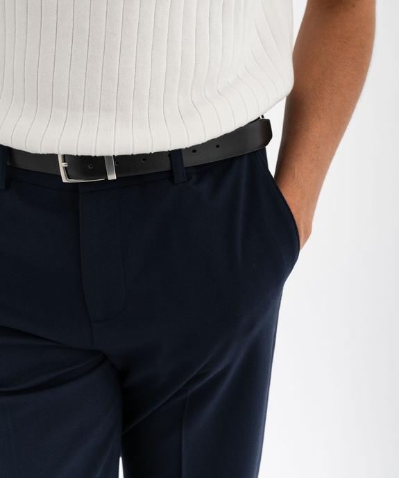 Pantalon de costume en viscose texturée homme vue2 - GEMO 4G HOMME - GEMO