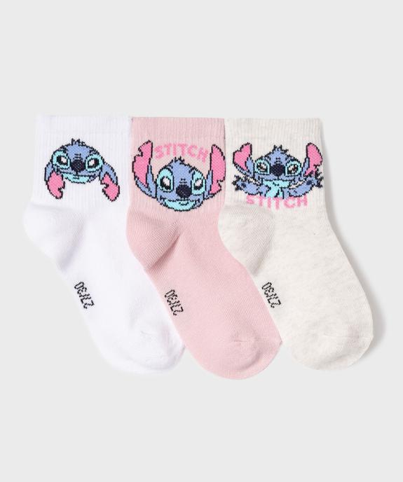 Chaussettes courtes à motifs Stitch fille (lot de 3) - Disney vue1 - LILO & STITCH - GEMO