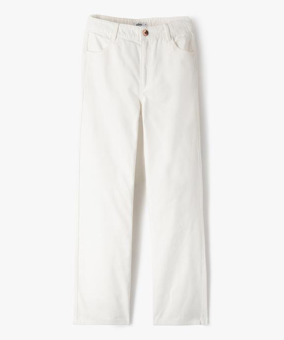 Jean Straight taille ajustable fille vue1 - GEMO (JUNIOR) - GEMO