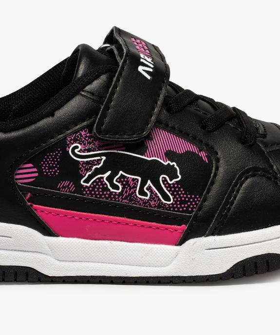 Baskets fille bicolore avec fermeture scratch - Airness vue6 - AIRNESS - GEMO