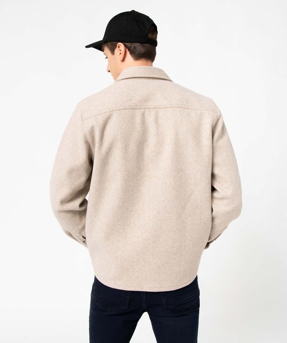 Surchemise homme épaisse et chaude vue3 - GEMO (HOMME) - GEMO