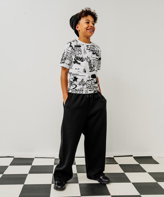 Pantalon de jogging large garçon vue4 - GEMO 4G GARCON - GEMO