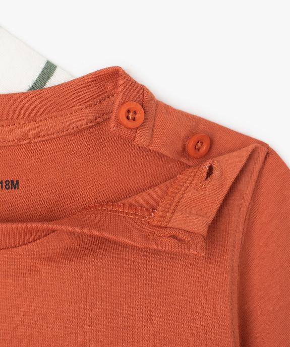 Tee-shirt bébé garçon à manches courtes (lot de 3) vue2 - GEMO(BEBE DEBT) - GEMO