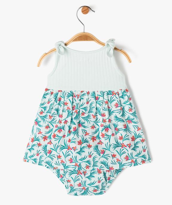 Ensemble 2 pièces bébé fille robe et culotte en coton vue6 - GEMO(BB COUCHE) - GEMO