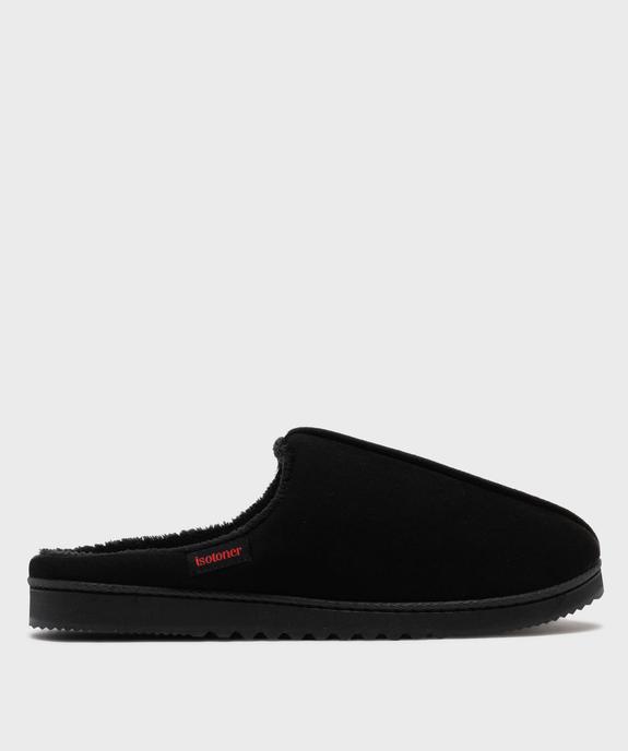 Chaussons mules unis avec doublure chaude homme - Isotoner vue1 - ISOTONER - GEMO