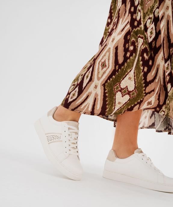 Baskets basses avec touches métallisées femme - Valentina Baldano vue7 - VALENTINA BALDA - GEMO