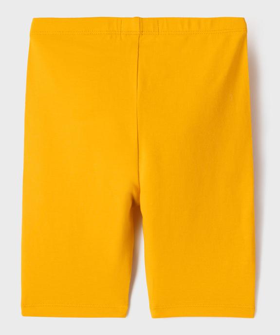 Legging court cycliste uni fille vue9 - GEMO 4G FILLE - GEMO