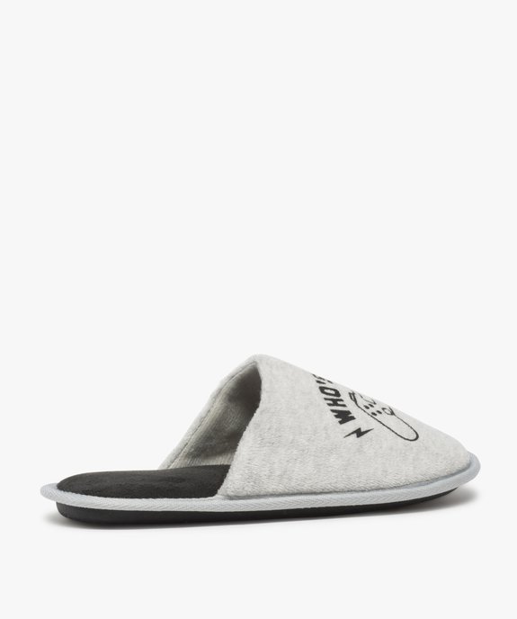 Chaussons garçon forme mule avec motif jeu vidéo vue4 - GEMO 4G GARCON - GEMO