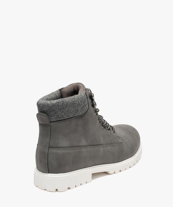 Chaussures montantes Homme à semelle crantée - Les Supaires vue4 - GEMO (CASUAL) - GEMO