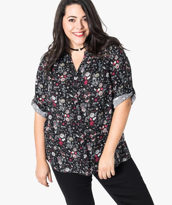 Tunique imprimée manches 3/4 vue1 - GEMO (G TAILLE) - GEMO