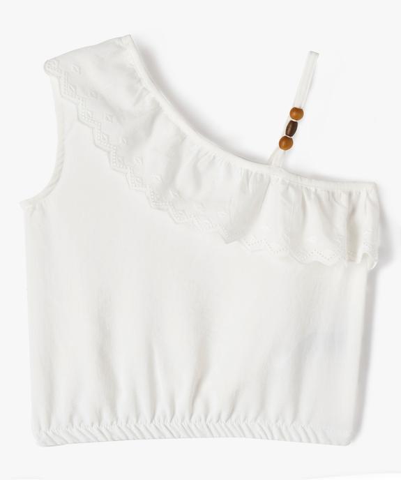 Blouse fluide asymétrique fille vue1 - GEMO (ENFANT) - GEMO