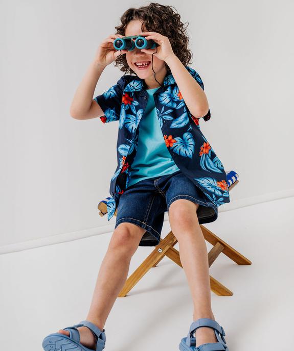 Chemise manches courtes imprimé tropical garçon - GEMO (ENFANT) Chemise manches courtes imprimé tropical garçon vue5 - GEMO (ENFANT) - GEMO