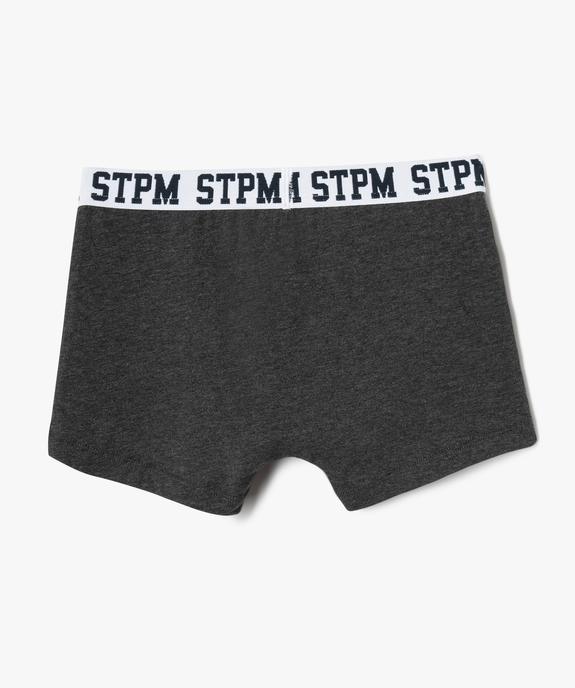 Boxer en coton stretch garçon (lot de 2) vue3 - GEMO 4G GARCON - GEMO