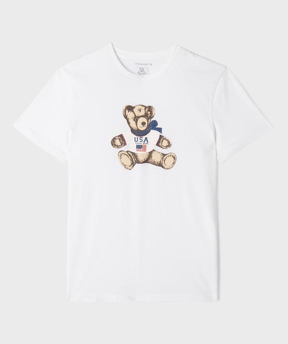 Tee-shirt à manches courtes en jersey de coton imprimé homme - LuluCastagnette et Alizée vue1 - LULU CASTAGNETTE GEMO FOR GOOD - GEMO