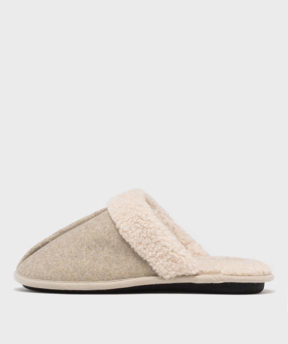 Chaussons mules fourrés cosy femme - DIM vue3 - DIM - GEMO