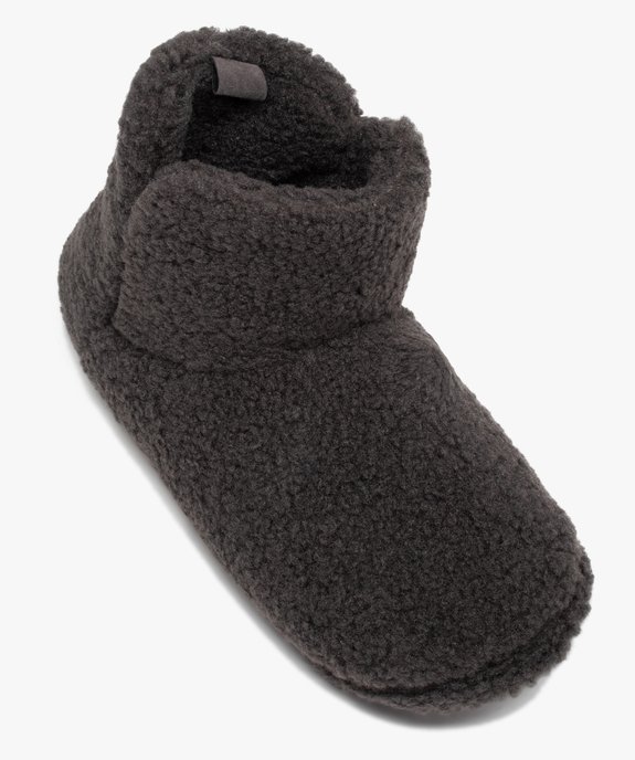 Chaussons homme boots unis en textile sherpa vue5 - GEMO(HOMWR HOM) - GEMO