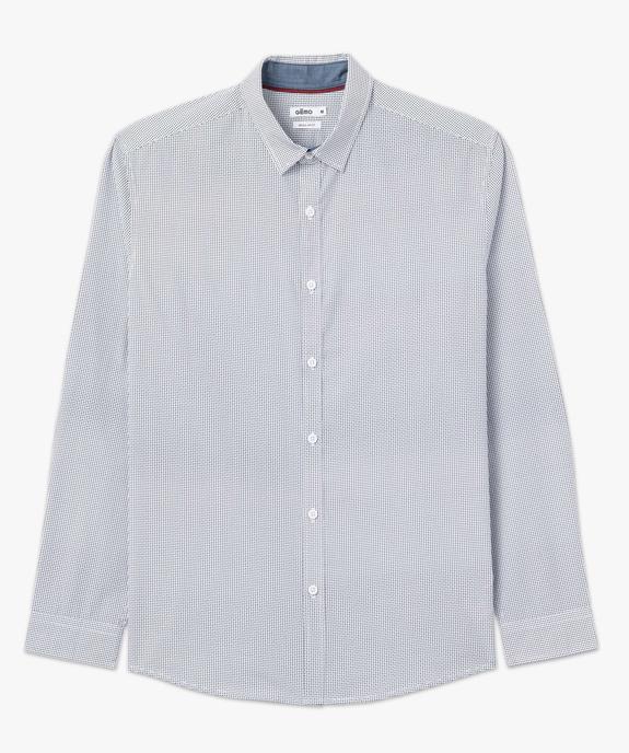 Chemise homme à micro motifs vue4 - GEMO (HOMME) - GEMO