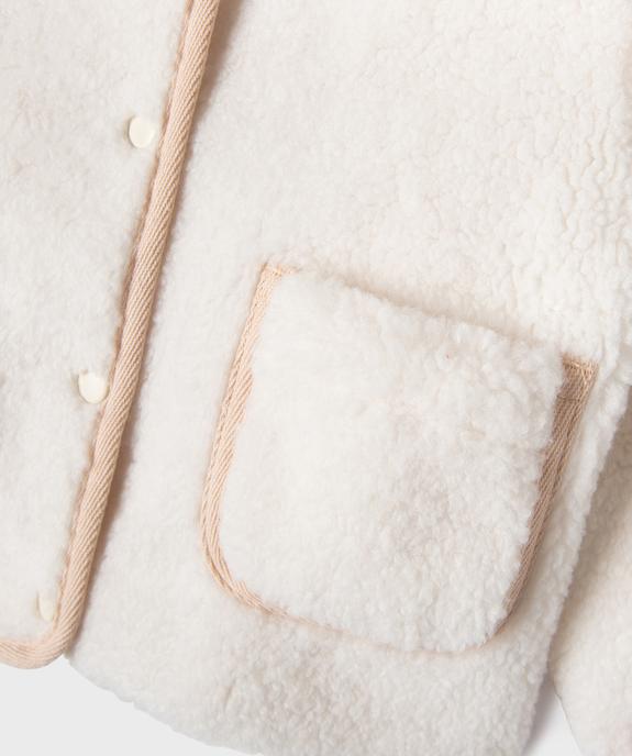 Veste en sherpa bébé fille vue4 - GEMO(BEBE DEBT) - GEMO