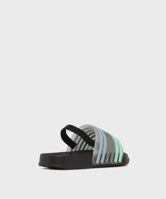 Mules de plage à bride multicolore avec élastique garçon vue4 - GEMO (PLAGE) - GEMO