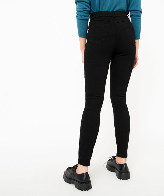 Jegging taille haute uni femme vue3 - GEMO 4G FEMME - GEMO