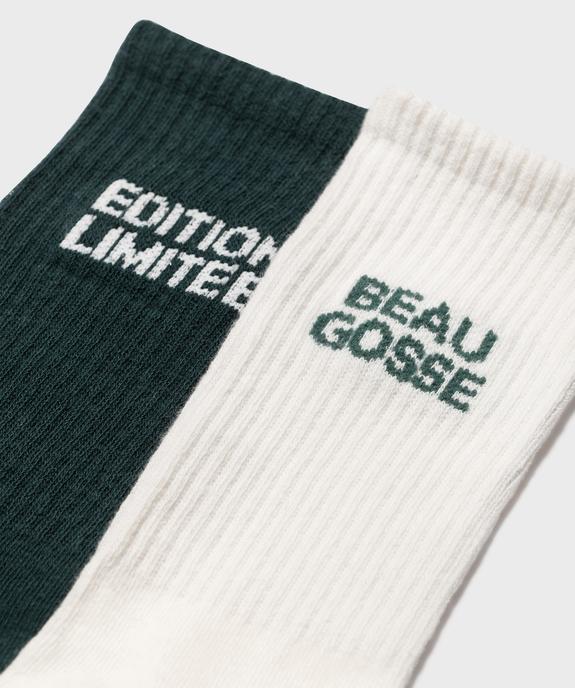 Coffret chaussettes hautes homme vue3 - GEMO(HOMWR HOM) - GEMO