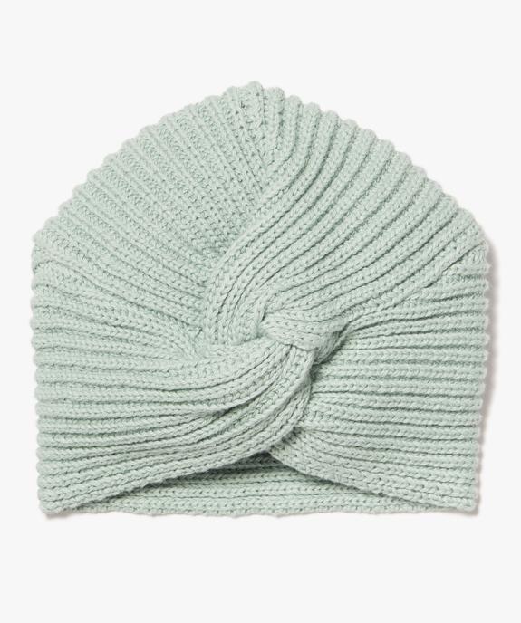 Bonnet bébé fille en maille torsadée vue1 - GEMO(BB COUCHE) - GEMO
