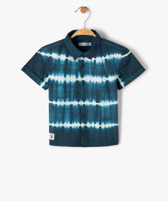 Chemise bébé garçon à manches courtes tie-and-dye - LuluCastagnette vue1 - LULUCASTAGNETTE - GEMO