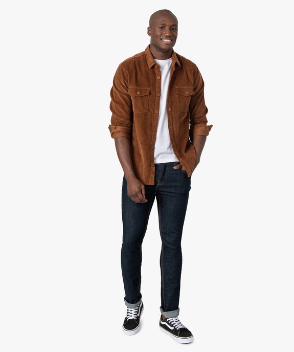Surchemise homme en velours côtelé  vue5 - GEMO (HOMME) - GEMO