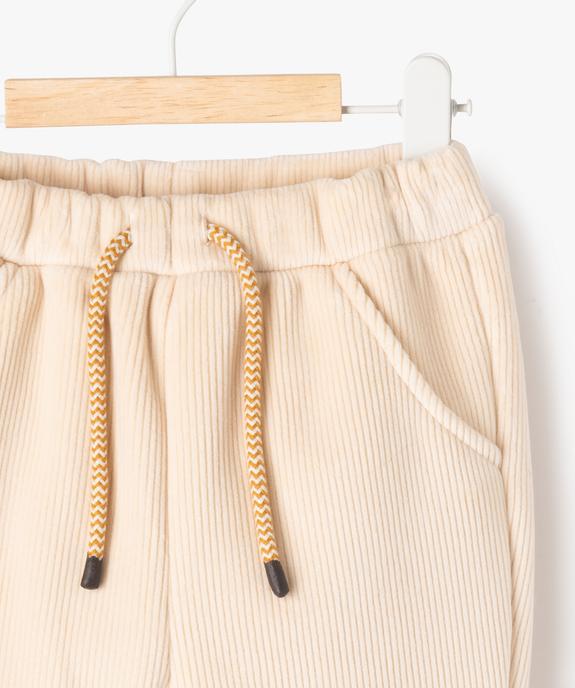 Pantalon en velours côtelé avec doublure polaire bébé vue2 - GEMO(BEBE DEBT) - GEMO