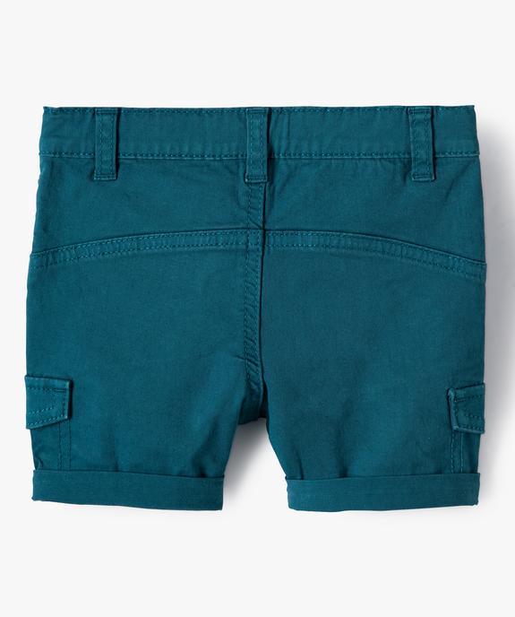 Short bébé garçon extensible look baroudeur vue4 - GEMO(BEBE DEBT) - GEMO