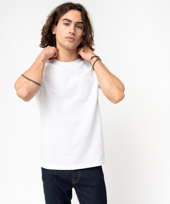Tee-shirt homme à manches courtes en maille épaisse vue1 - GEMO (HOMME) - GEMO