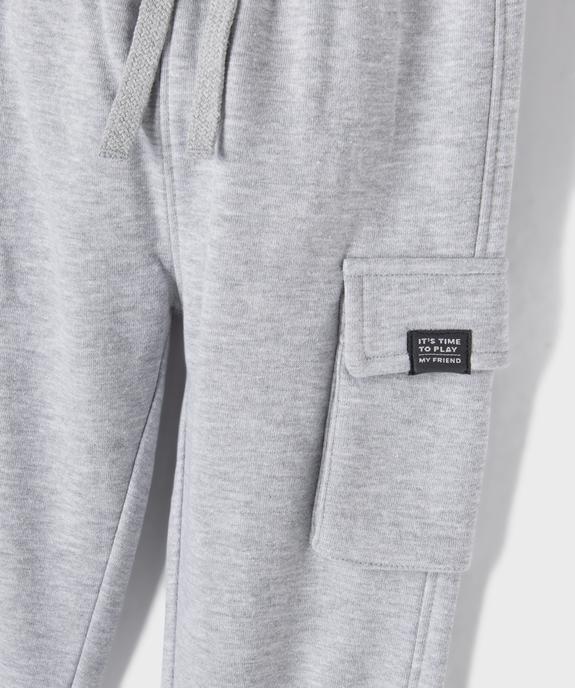 Jogging cargo en molleton doux bébé garçon vue2 - GEMO 4G BEBE - GEMO