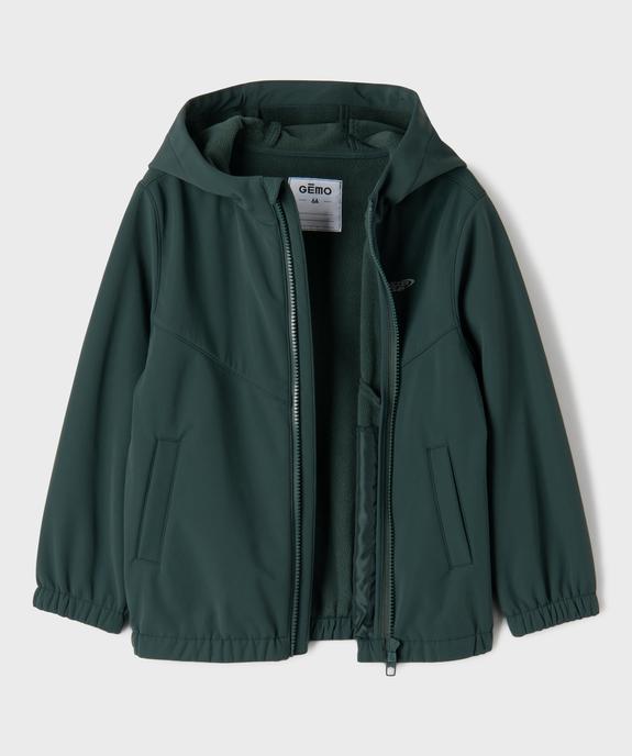 Blouson à capuche doublé polaire garçon vue2 - GEMO (ENFANT) - GEMO