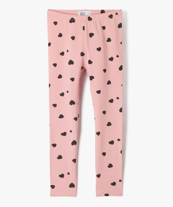 Leggings imprimé avec taille élastique fille - GEMO 4G FILLE Leggings imprimé avec taille élastique fille vue1 - GEMO 4G FILLE - GEMO