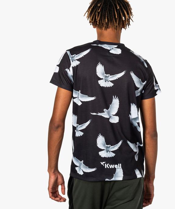 Tee-shirt homme imprimé colombes - Kwell by Soprano vue3 - KWELL - GEMO