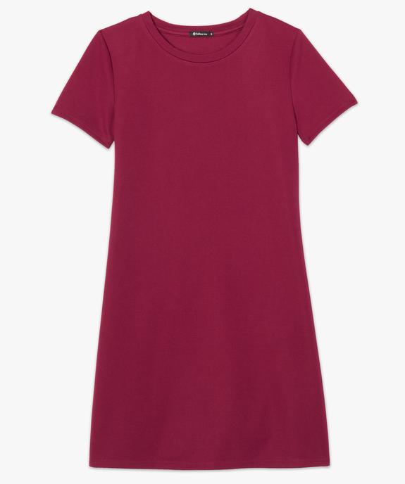 Robe femme coupe trapèze à manches courtes vue4 - FOLLOW ME - GEMO