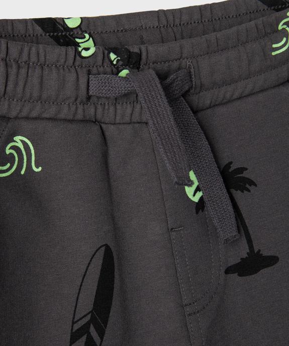 Short en maille French Terry à motifs garçon vue2 - GEMO (ENFANT) - GEMO